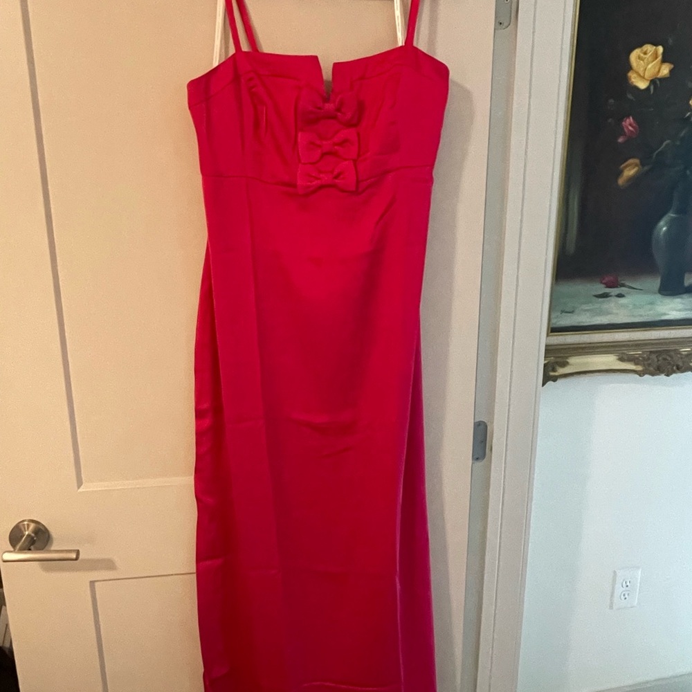 Lilly Pulitzer raspberry pink size 16 formal maxi Dress